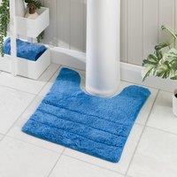 Luxury Cotton Textured Stripe Pedestal Mat