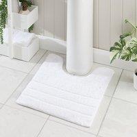Luxury Cotton Textured Stripe Pedestal Mat