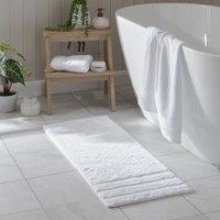 Luxury Cotton Textured Stripe Bath Runner