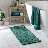 Luxury Cotton Textured Stripe Bath Runner