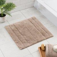 Luxury Cotton Textured Stripe Shower Mat