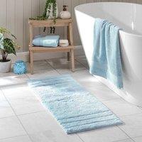 Luxury Cotton Textured Stripe Bath Runner