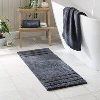 Luxury Cotton Textured Stripe Bath Runner