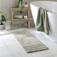 Luxury Cotton Textured Stripe Bath Runner