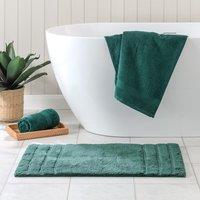 Luxury Cotton Textured Stripe Bath Mat