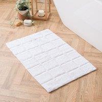 Grid Tufted Bath Mat