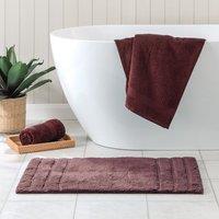 Luxury Cotton Textured Stripe Bath Mat