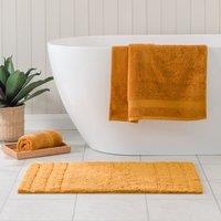 Luxury Cotton Textured Stripe Bath Mat