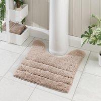 Luxury Cotton Textured Stripe Pedestal Mat