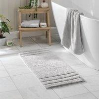 Luxury Cotton Textured Stripe Bath Runner