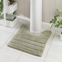 Luxury Cotton Textured Stripe Pedestal Mat