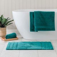 Luxury Cotton Textured Stripe Bath Mat