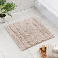 Luxury Cotton Textured Stripe Shower Mat