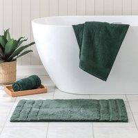 Luxury Cotton Textured Stripe Bath Mat
