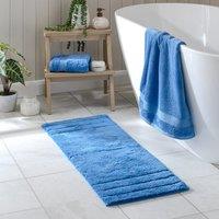 Luxury Cotton Textured Stripe Bath Runner