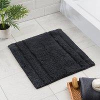 Luxury Cotton Textured Stripe Shower Mat