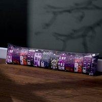 Creepy Town Black & Purple Draught Excluder