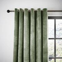 Recycled Velour Eyelet Curtains