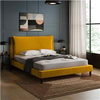 Skylar Velvet Pillow Back Bed Frame