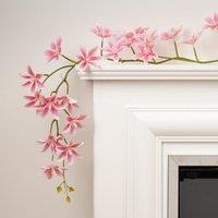 Set of 2 Artificial Magnolia Star Flower Garlands
