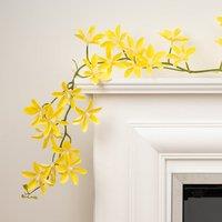 Set of 2 Artificial Magnolia Star Flower Garlands