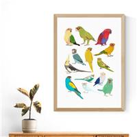 East End Prints Parrots Print