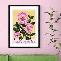 East End Prints Pansy Flowers Print