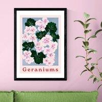 East End Prints Geraniums Print