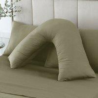 Hotel 230 Thread Count 100% Cotton Sateen V-Shape Pillowcase