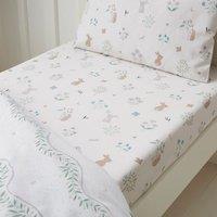 Pack of 2 Soft Bunnies 100% Cotton Fitted Bed Sheets