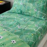 Pack of 2 Football Pitch Fitted Bed Sheets