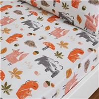 Pack of 2 Woodland Adventure 100% Cotton Fitted Bed Sheets