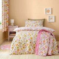 Butterfly Floral 100% Cotton Duvet Cover & Pillowcase Set