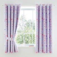 Pixel Hearts Blackout Eyelet Curtains