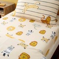 Pack of 2 Safari Fitted Bed Sheets
