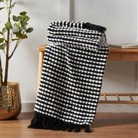 Catherine Lansfield Stab Stitch Throw Blanket 125cm x 150cm