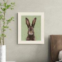 European Hare Framed Print