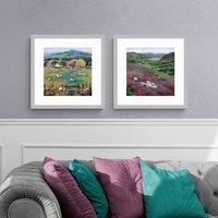 Set of 2 Heather Sheep Framed Prints