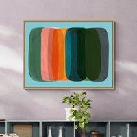 Bright Abstract Framed Canvas
