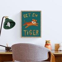 Get Em Tiger Framed Print