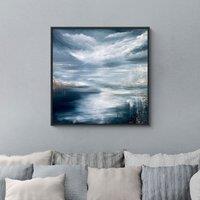 Deep Blue Framed Canvas