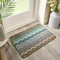 Marvel Boucle Zig Zag Washable Doormat