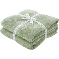 Set of 2 Catherine Lansfield Anti Bacterial Bath Sheets