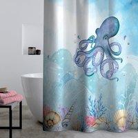 Catherine Lansfield Octopus Shower Curtain