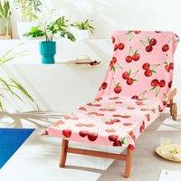 Catherine Lansfield Cherries Sun Lounger Beach Towel