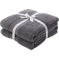 Set of 2 Catherine Lansfield Anti Bacterial Bath Sheets