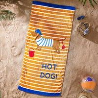 Catherine Lansfield Hot Dog Beach Towel