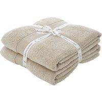 Set of 2 Catherine Lansfield Anti Bacterial Bath Sheets