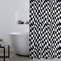 Catherine Lansfield Checkerboard Shower Curtain