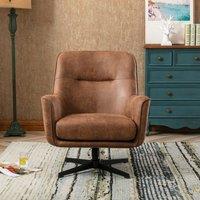 Image Furnishings Felicia Faux Leather Swivel Chair